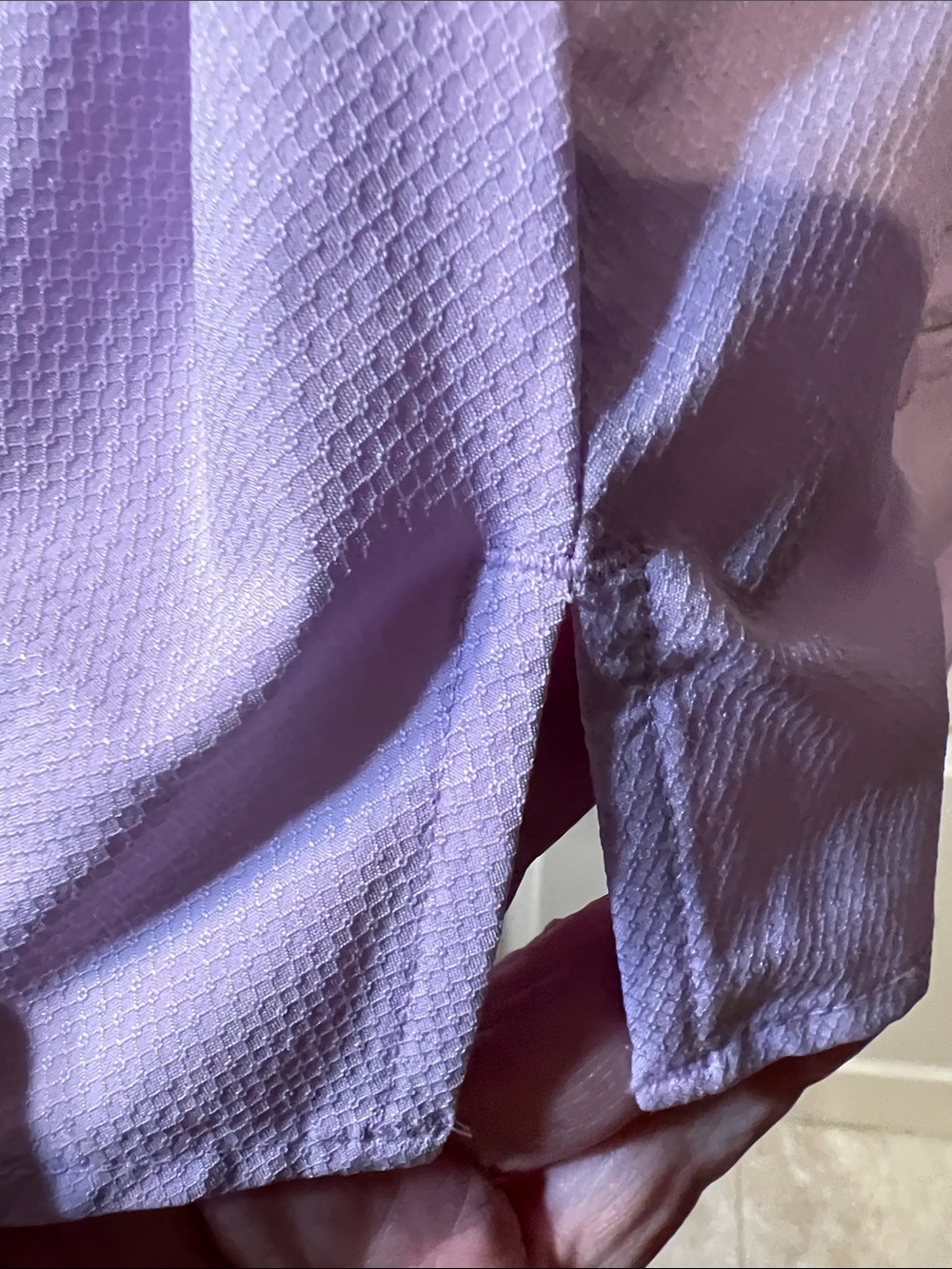 Eddie Bauer Sleeveless Button-Front Shirt in Light Lavender H293 - Picture 9 of 12